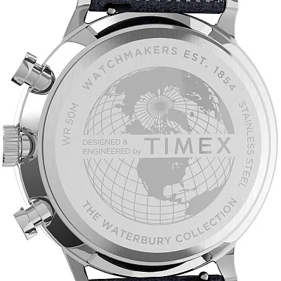 Timex Waterbury Classic Chronograph 40mm Leather Strap TW2T71300