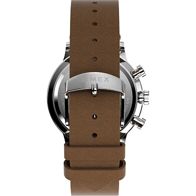 Timex Waterbury Classic Chronograph 40mm Leather Strap Indiglo TW2W50900