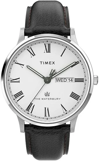 Timex Waterbury Classic Day-Date 40mm Leather Strap TW2U88400