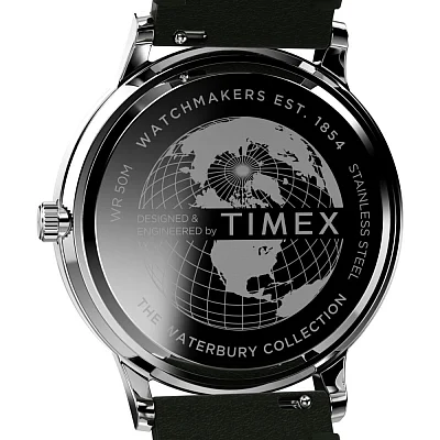 Timex Waterbury Classic Day-Date 40mm Leather Strap TW2W50500