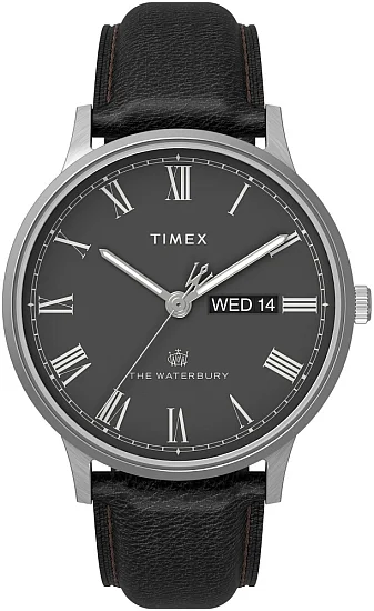Timex Waterbury Classic Day-Date 40mm Leather Strap TW2U88600