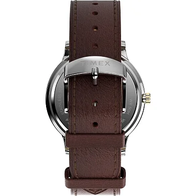 Timex Waterbury Classic Moonphase 40mm Leather Strap TW2W75600