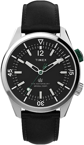 Timex Waterbury Dive 41mm Leather Strap TW2V49800