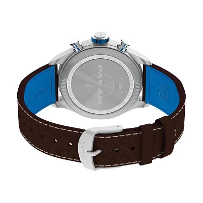 Timex Waterbury GMT x Pan Am Brown Leather Strap 42mm TW2Y38700
