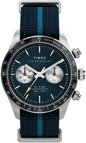 Timex Waterbury Heritage Chronograph 39mm Fabric Strap TW2Y39000