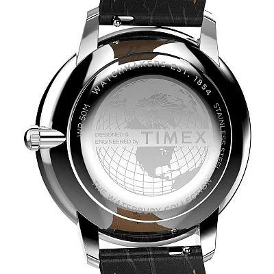 Timex Waterbury Metropolitan Sub-Second 39mm Leather Strap TW2Y23100