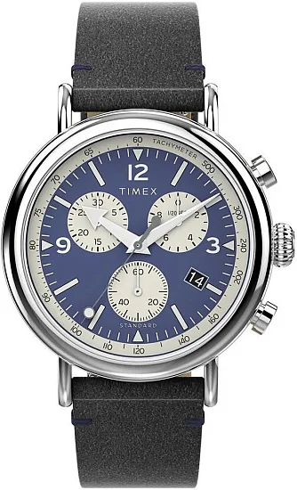 Timex Waterbury Standard Chronograph 41mm Eco-Friendly Leather Strap TW2V71100