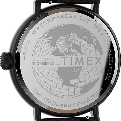 Timex Waterbury Standard XL 43mm Leather Strap Indiglo TW2T91000