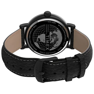 Timex Waterbury Standard XL 43mm Leather Strap Indiglo TW2T91000