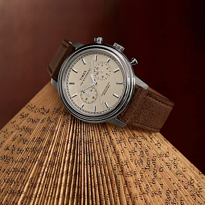 Timex Waterbury Traditional Chronograph 41mm Leather Strap TW2Y23500