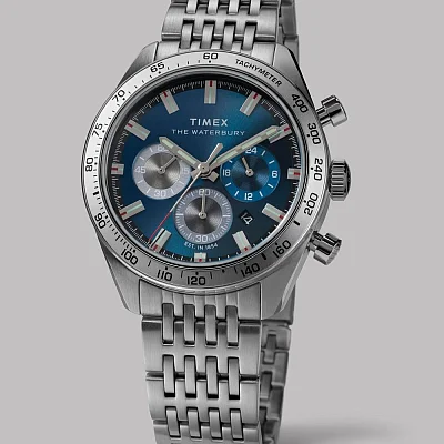 Timex Waterbury Traditional Chronograph 41mm Stainless Steel Bracelet TW2Y18500