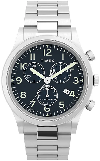 Timex Waterbury Traditional Chronograph 42mm Stainless Steel Bracelet TW2W48200