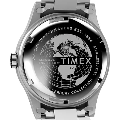 Timex Waterbury Traditional Day-Date 39mm Steel Bracelet TW2W14800