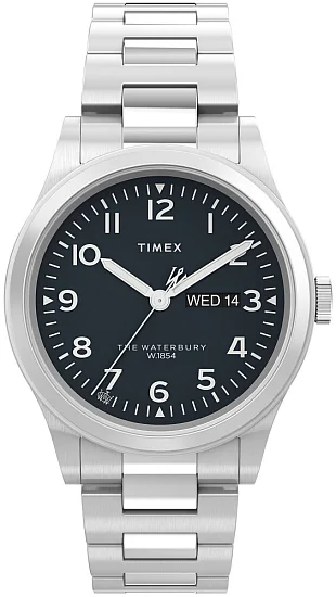 Timex Waterbury Traditional Day-Date 39mm Steel Bracelet TW2W14800