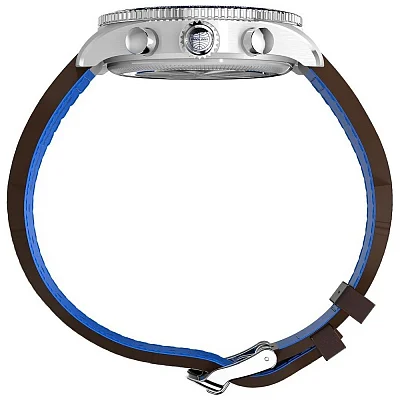 Timex Waterbury Traditional Flyback Chronograph x Pan Am 43mm Leather Strap TW2W97200