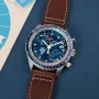  Zdjęcie 6 Timex Waterbury Traditional Flyback Chronograph x Pan Am 43mm Leather Strap TW2W97200