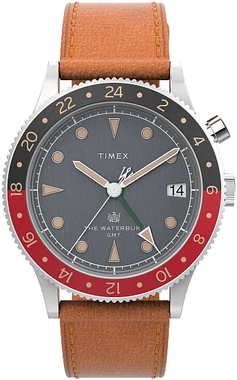 Timex Waterbury Traditional GMT 39mm Leather Strap TW2V74000