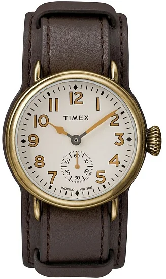 Timex Welton 38mm Leather Strap Indiglo TW2R87900
