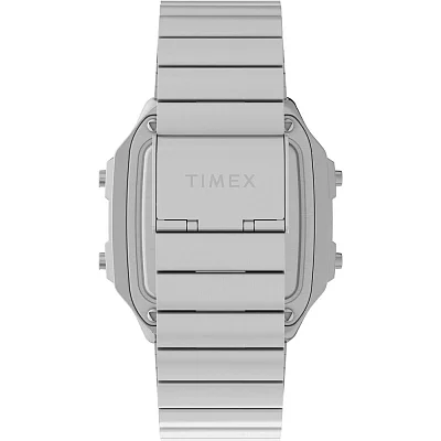 Timex World Time Digital 40mm Steel Bracelet Indiglo TW5M68900