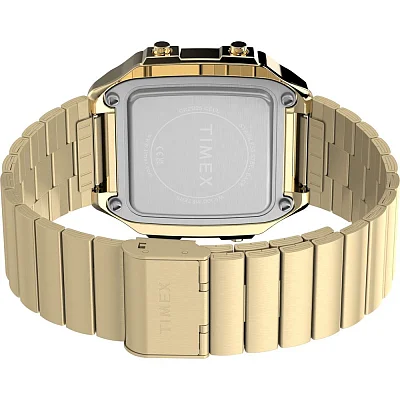 Timex World Time Digital 40mm Steel Bracelet Indiglo TW5M69000