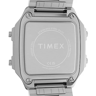 Timex World Time Digital 40mm Steel Bracelet Indiglo TW5M68900