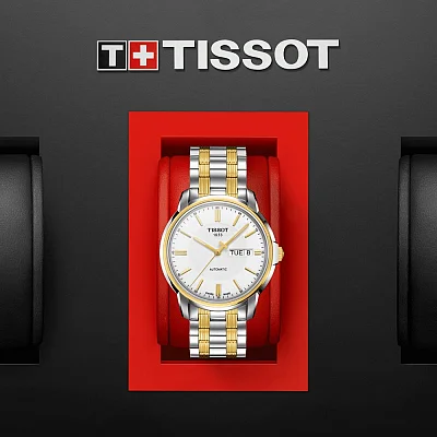 Tissot Automatics III Day-Date Yellow Gold PVD T065.430.22.031.00
