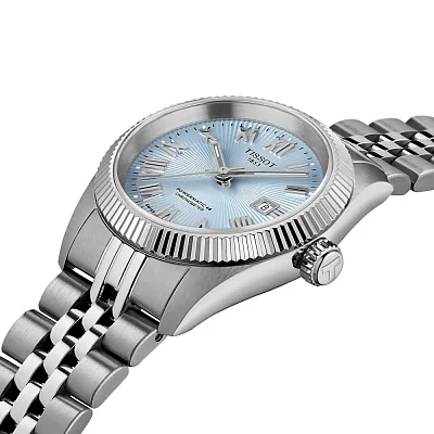Tissot Ballade Lady Powermatic 80 COSC Chronometer 30mm Ice Blue Dial T156.208.11.353.00