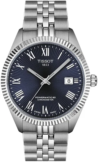 Tissot Ballade Powermatic 80 COSC Chronometer 39mm Dark Blue Dial T1564081104300