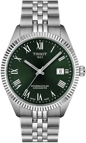Tissot Ballade Powermatic 80 COSC Chronometer 39mm Green Dial T1564081109300