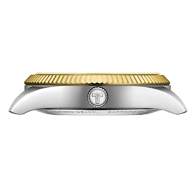 Tissot Ballade Powermatic 80 COSC Chronometer 39mm Silver Dial Yellow Gold PVD T156.408.22.033.00