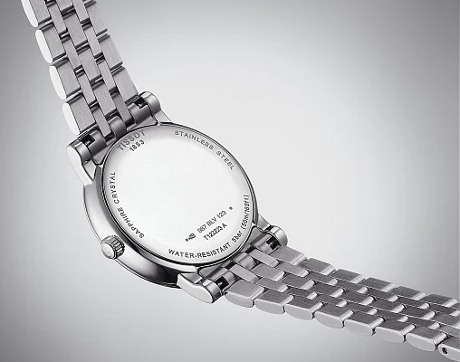 Tissot Carson Lady Quartz Moonphase Steel Bracelet Silver Dial T122.223.11.033.00