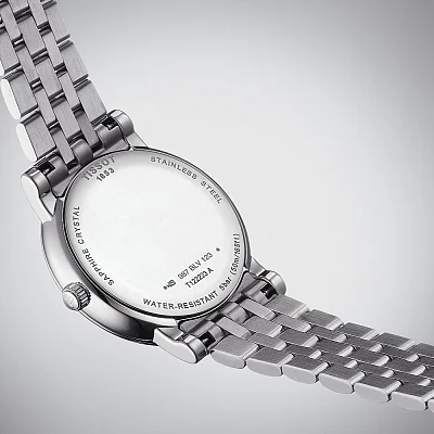 Tissot Carson Lady Quartz Moonphase Steel Bracelet Silver Dial T122.223.11.033.00