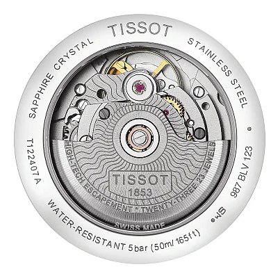 Tissot Carson Powermatic 80 Automatic Brown Strap White Dial T122.407.16.031.00