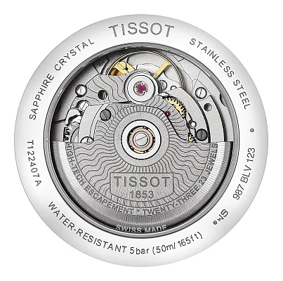 Tissot Carson Powermatic 80 Automatic Black Strap Black Dial T122.407.16.051.00