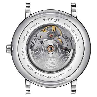 Tissot Carson Powermatic 80 Automatic Steel Bracelet White Dial T122.407.11.033.00