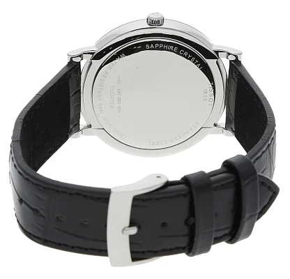 Tissot Carson Quartz Black Strap Silver Dial T122.410.16.033.00