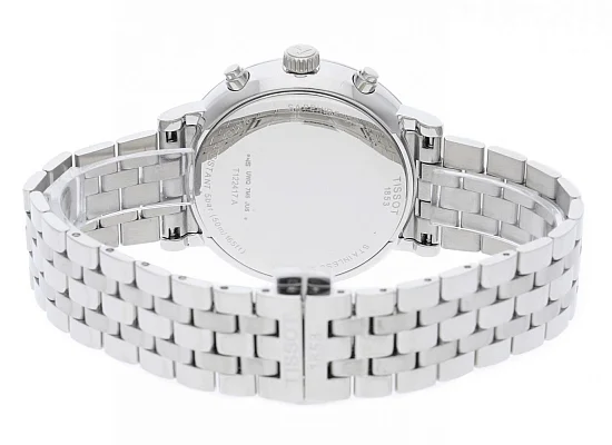 Tissot Carson Quartz Chrono Steel Bracelet White Dial T122.417.11.011.00