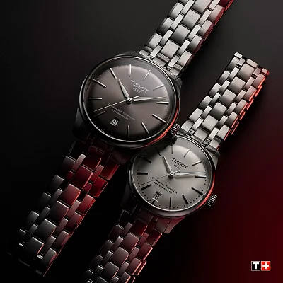 Tissot Chemin des Tourelles Automatic 39mm Anthracite Dial Steel Bracelet T139.807.11.061.00