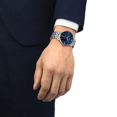 Tissot Chemin des Tourelles Automatic 39mm Dark Blue Dial Steel Bracelet T139.807.11.048.00