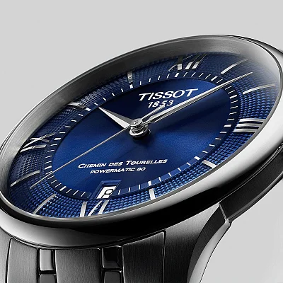 Tissot Chemin des Tourelles Automatic 39mm Dark Blue Dial Steel Bracelet T139.807.11.048.00