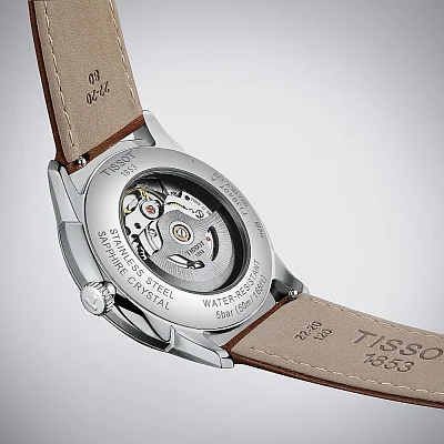 Tissot Chemin des Tourelles Automatic 42mm Dark Blue Dial Leather Strap T139.407.16.041.00