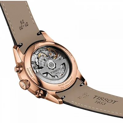 Tissot Chemin des Tourelles Automatic Chrono A05 Valjoux Rose Gold PVD T139.462.36.298.00