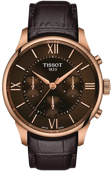 Tissot Chemin des Tourelles Automatic Chrono A05 Valjoux Rose Gold PVD T1394623629800