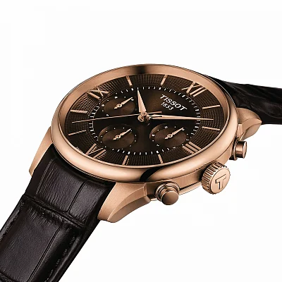 Tissot Chemin des Tourelles Automatic Chrono A05 Valjoux Rose Gold PVD T139.462.36.298.00