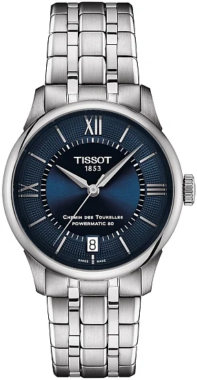 Tissot Chemin des Tourelles Lady Automatic Blue Dial Steel Bracelet T1392071104800