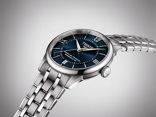 Tissot Chemin des Tourelles Lady Automatic Blue Dial Steel Bracelet T139.207.11.048.00