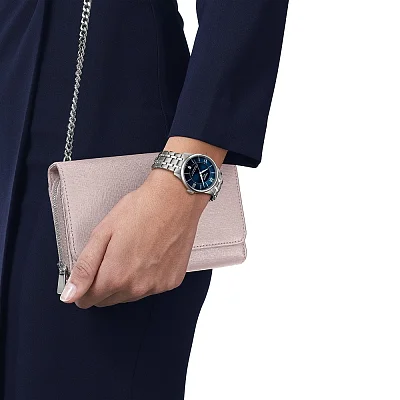 Tissot Chemin des Tourelles Lady Automatic Blue Dial Steel Bracelet T139.207.11.048.00