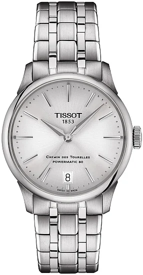 Tissot Chemin des Tourelles Lady Automatic Silver Dial Steel Bracelet T1392071103100