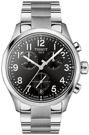 Tissot Chrono L Black Dial Steel Bracelet T1164171105200