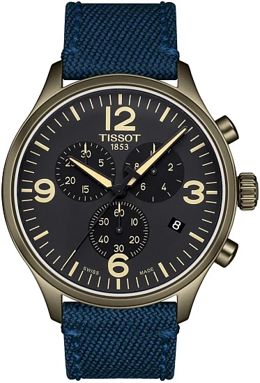 Tissot Chrono XL Blue Strap Dark-Grey Dial T1166173705701